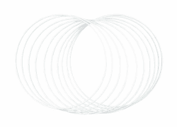 Rayher 25214102 Metallringe, 10 Stück (1er Pack), 25 cm ø, weiß beschichtet 🎨 - Deal!