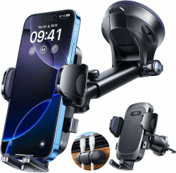 [2025 Militär-Klasse] YRU Handyhalterung Auto Handy Halterung Auto [Stärkst Saugnapf & Clip]