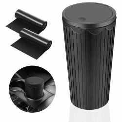 🚗🗑️ AiQInu Auto Mülleimer mit Deckel - Mini Tragbare Mülleimer 🏢🚗