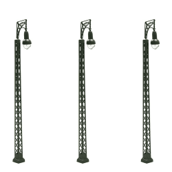 🚂🌟 Evemodel 3Stk. Spur N Lampen 1:160 Leuchten Modellbahn Zug (80mm 1LED) Angebot! 🌟🚂