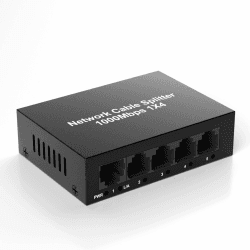 🌐 RJ45 LAN Splitter 1 auf 4, 1000Mbit/s Internet Ethernet Switch für Cat 5/5e/6/7/8