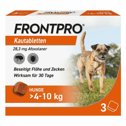 🐶 FRONTPRO Hund M - Kautablette gegen Zecken & Flöhe 🦟🌿