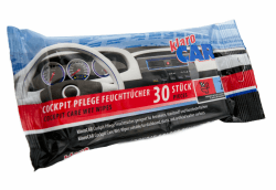 klaroCAR | Cockpit Pflege Feuchttücher | 30 Stück