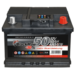 🚗 Autobatterie 12V 50Ah 480A/EN BlackMax Starter | 30% mehr Leistung 🌟