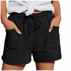 Sommer Damen Shorts mit Taschen und Elastischer Taille 🌞🩳