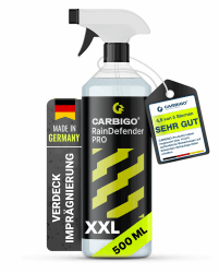 CARBIGO RainDefender Imprägnierspray 500 ml | Cabrioverdeck Imprägnierung + UV-Schutz