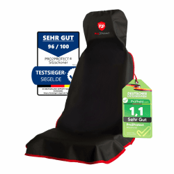 Pro2Protect Auto Sitzbezüge | 2X SEHR GUT | Sitzschoner Schwarz Rot 🚗