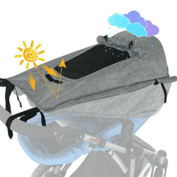 Angebot: WD&CD Sonnensegel Kinderwagen mit UV Schutz 50+ und Wasserdicht 🌞