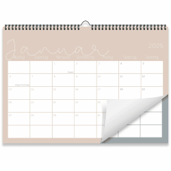 Kalender 2025 Wandkalender COZYNESS 📅 - Monatskalender im A4 Querformat