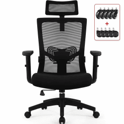 Daccormax Bürostuhl Ergonomisch Schwarz 🪑