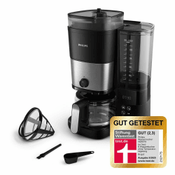 🌟 Philips All-in-1 Filterkaffeemaschine mit integriertem Kegelmahlwerk 🌟