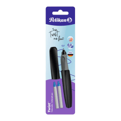 🖋️ Pelikan Tintenroller Twist R457 Schwarz+2KM/B Schwarz 1 Stück - Deal des Tages!