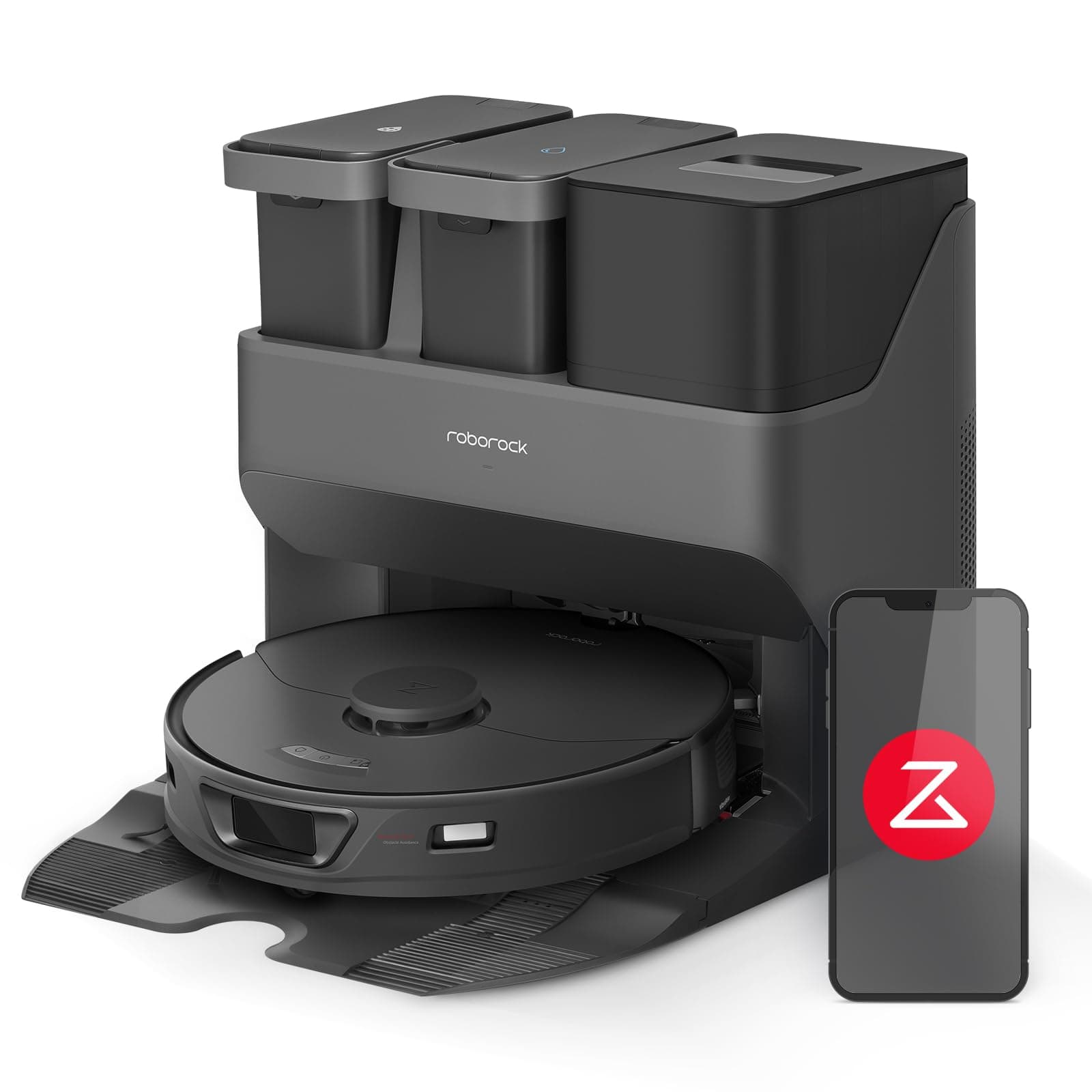 🤖🧹 Roborock S7 Max Ultra Saugroboter mit Absaugstation 🧺🚿🧴🔄🚽 Schwarz - Deal des Tages!