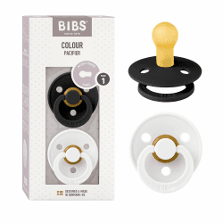 🍼 BIBS Colour Schnuller 2er-Pack, BPA-frei, Kirschform Nippel