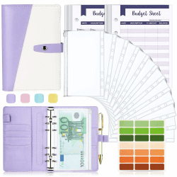 Budget Planner Budget Binder A6 - Geld Organizer mit Weiche PVC Tasche