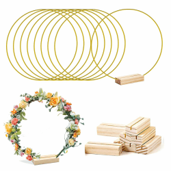 🌟 Angebot: LWuuywa 8 Stück Metallring zum Basteln 🌟