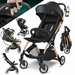 👶 KIDIZ® Kinderwagen Premium Kinderbuggy - Liegebuggy Sportwagen Faltbar 360°Räder 🌞