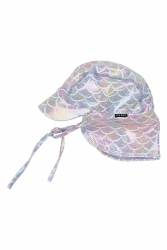 👶🌞 Mikk-line Baby Sonnenhut mit Nackenschutz | Leichter Sommerhut Lavender Aura 7 Jahre