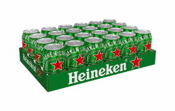 Heineken Pils Bier (24 x 0,33 l Dosen) 🍺🌟 - 5% Alkoholgehalt, 100% natürliche Zutaten!