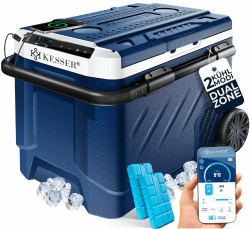 KESSER® Kompressor Kühlbox elektrisch 51 Liter | Camping Gefrierbox mit LED-Touch 😎