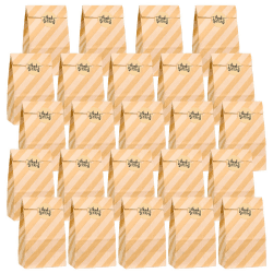 🎁 Papiertüten Klein, 24 Stück Geschenktüten Braun Kraftpapier mit Aufkleber - 3,51€