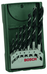🔧🪚 Bosch 7tlg. Mini-X-Line Holzspiralbohrer-Set 🪚🔧
