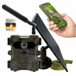 📸🌞 Technaxx 4G Wildkamera TX-189 + 5W Solar Panel - 4MP FullHD Video Auflösung
