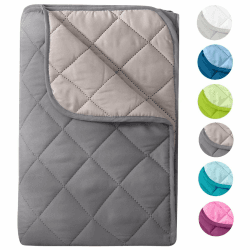 🌞 Sommer Special! Microfaser Steppbett in Grau und Hellgrau 135x200 cm