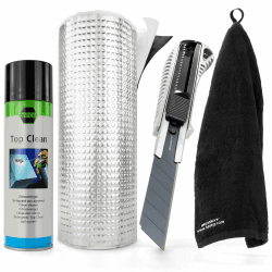 🔥 Mega Deal! Haskyy 2qm Alubutyl Dämmatte 50x400cm + Reinigungs Set 🧼🔪🍋