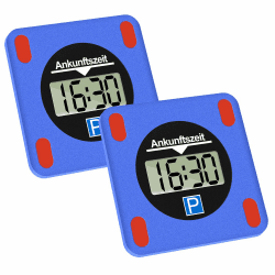 🚗🅿️ TEOV Elektronische Parkscheibe fürs Auto 2 Pack - Automatische Digitale Parkscheibe Elektrisch mit Zulassung