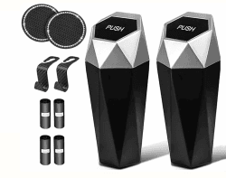 🚗🗑️ 2 Stücke Auto Mülleimer mit Deckel - Praktischer Mini Mülleimer für Autos und Zuhause!
