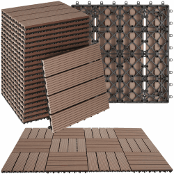 🌟 Tectake® WPC Holzfliesen - Holzoptik Fliesen wetterfest! 🌳