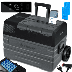 🌞 KESSER® Kompressor Kühlbox elektrisch Gefrierbox, 42 Liter Mit APP-Steuerung USB-Anschluss 12/24 V 230V 🚗
