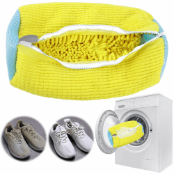 👟 GAROMIA Schuhwaschbeutel Waschmaschine - 1 Stück - Gelb
