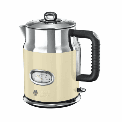 🔥 Super Angebot! Russell Hobbs Wasserkocher 1,7l, 2400W Retro Creme & polierter Edelstahl