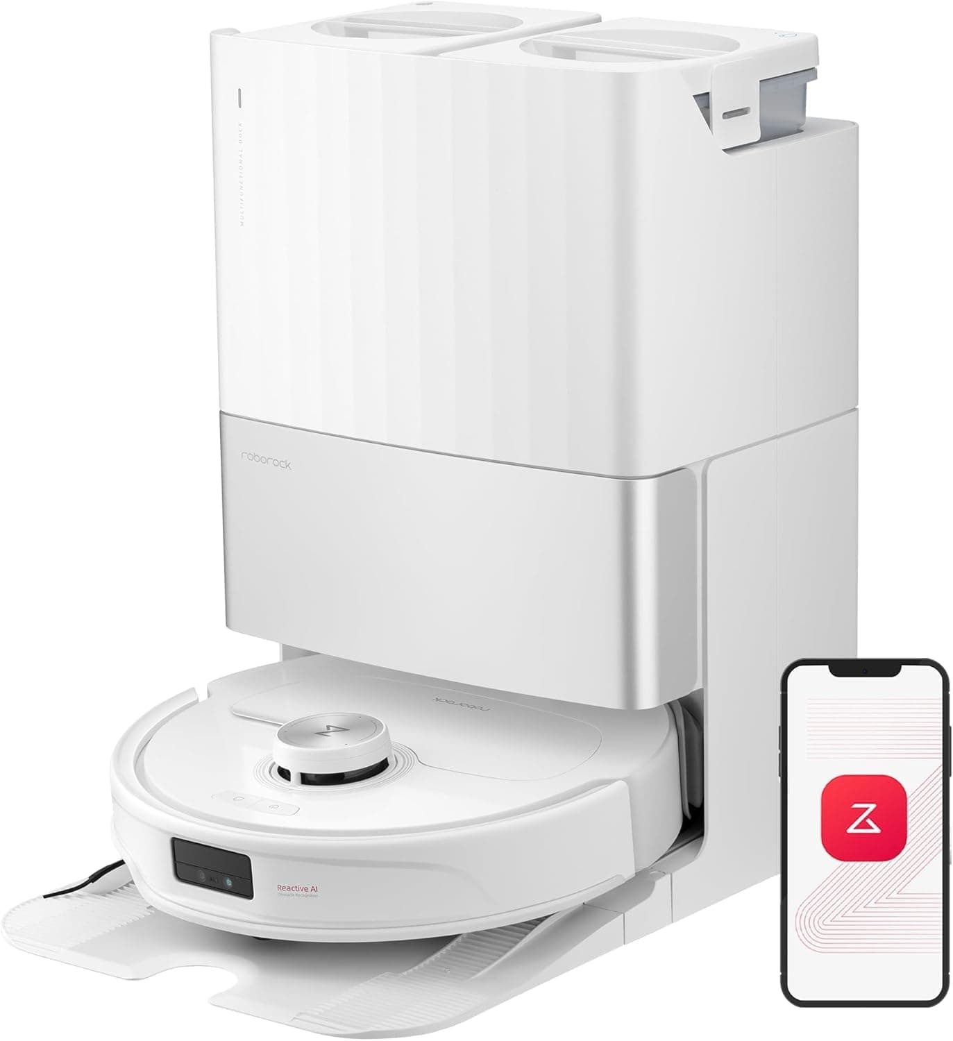 🤖 Roborock Qrevo Master Saugroboter mit Wischfunktion & Hebarem Wischmopp, Saugkraft von 10.000 Pa 🧹