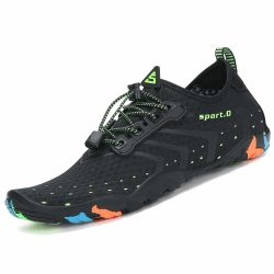🌊👟 SAGUARO Badeschuhe Strandschuhe Aquaschuhe Wasserschuhe Surfschuhe Schwimmschuhe für Damen Herren Kinder, GR.35-48 Neu Schwarz 40 EU - Angebot!