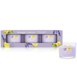 Yankee Candle Duftkerzen Geschenkset 🕯️ | Lemon Lavender Votivkerze 🍋💜 | Sojamischung | 3 Stück