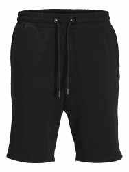 🔥 JACK & JONES Bermuda Sweat Shorts Kurze Komfort Fit Hose Knielang Schwarz
