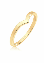 Elli Ring Damen V-Form Stacking Trend in 925 Sterling Silber 54 💍🌟