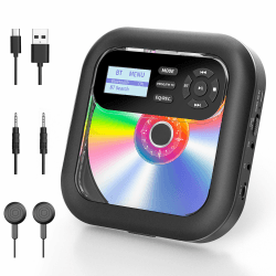 🎶 ARAFUNA CD Player Bluetooth – Tragbarer CD-Player mit Lautsprecher 🎵