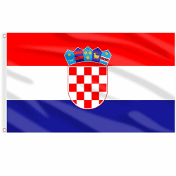 🇭🇷 AhfuLife Kroatische Flagge 90 x 150 cm für EM Deko 2024 - 2 Stück Kroatien Nationalflagge 🇭🇷