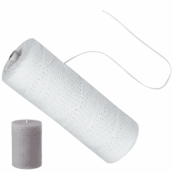 220 m Docht Kerzendochte Baumwolle 🕯️🌿 Runddocht Geflochtene Flachdocht für DIY Kerze Öllampe