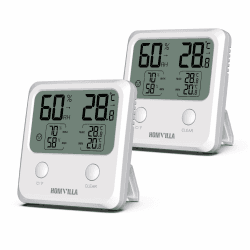 HOMVILLA Thermometer Hygrometer Innen - Mini LCD Digital Thermometer für Innenraum 🌡️🏠