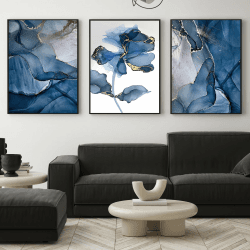 IUNTWEIE Abstrakte Poster 3er Set Moderne Wandbild