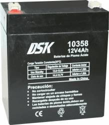 🔋 DSK 10358 - Versiegelte wiederaufladbare AGM-Bleibatterie 12V mit 4Ah 🔋