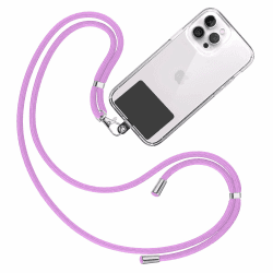 📱🔑 TBOC Band Handykette Schlüsselband Kette Handyschnur [Malve] Zum Aufhängen Nacken Umhängen Universal für Handy mit Pad [Schwarz] Handyband Patch Karabiner Handy Lanyard Schlüsselbänder