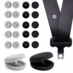 🚗 RAMTRIO 20 Paar Gurt Knopf - Sicherheitsgurt Stopper Set