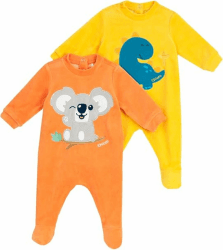 Chicco Unisex Baby Set 🦁🦕 12 Monate Gelb/Orange