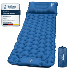 HiiPeak Isomatte selbstaufblasend hoch Camping luftmatratze mit integrierten kopfkissen Outdoor campingmatte schlafmatte kleines packmass mit Fußpumpe luftzellenmatte aufblasbar